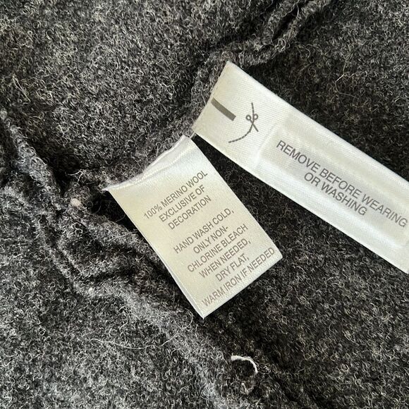 Loft Anna Taylor military gray wool jacket blazer Sz petite medium - Picture 10 of 12